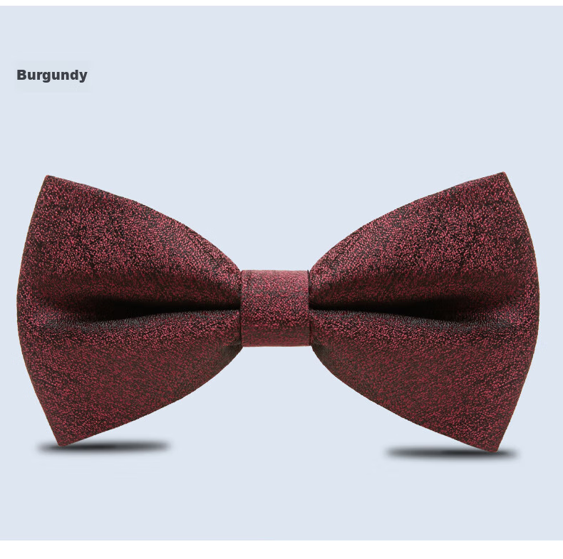 Luomeng Bow Tie for Men, Wedding Groom And Groomsmen, Suit Shirt, Wine Red Color, Wine Red, 12*6cm 12