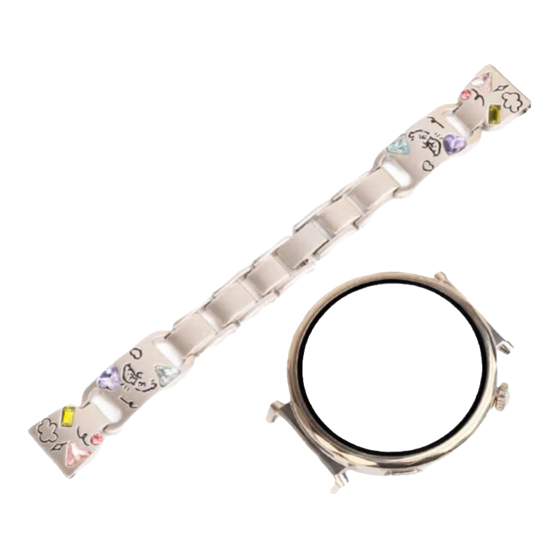 XUANDAI Suitable for Huawei GT5/GT4 Women's Watch Strap, GT6 Puppy Diamond Watch, GT5 Pro Metal Huawei Watch, GT4 Accessories for Women's Watch5, Creative Accessory, 41mm