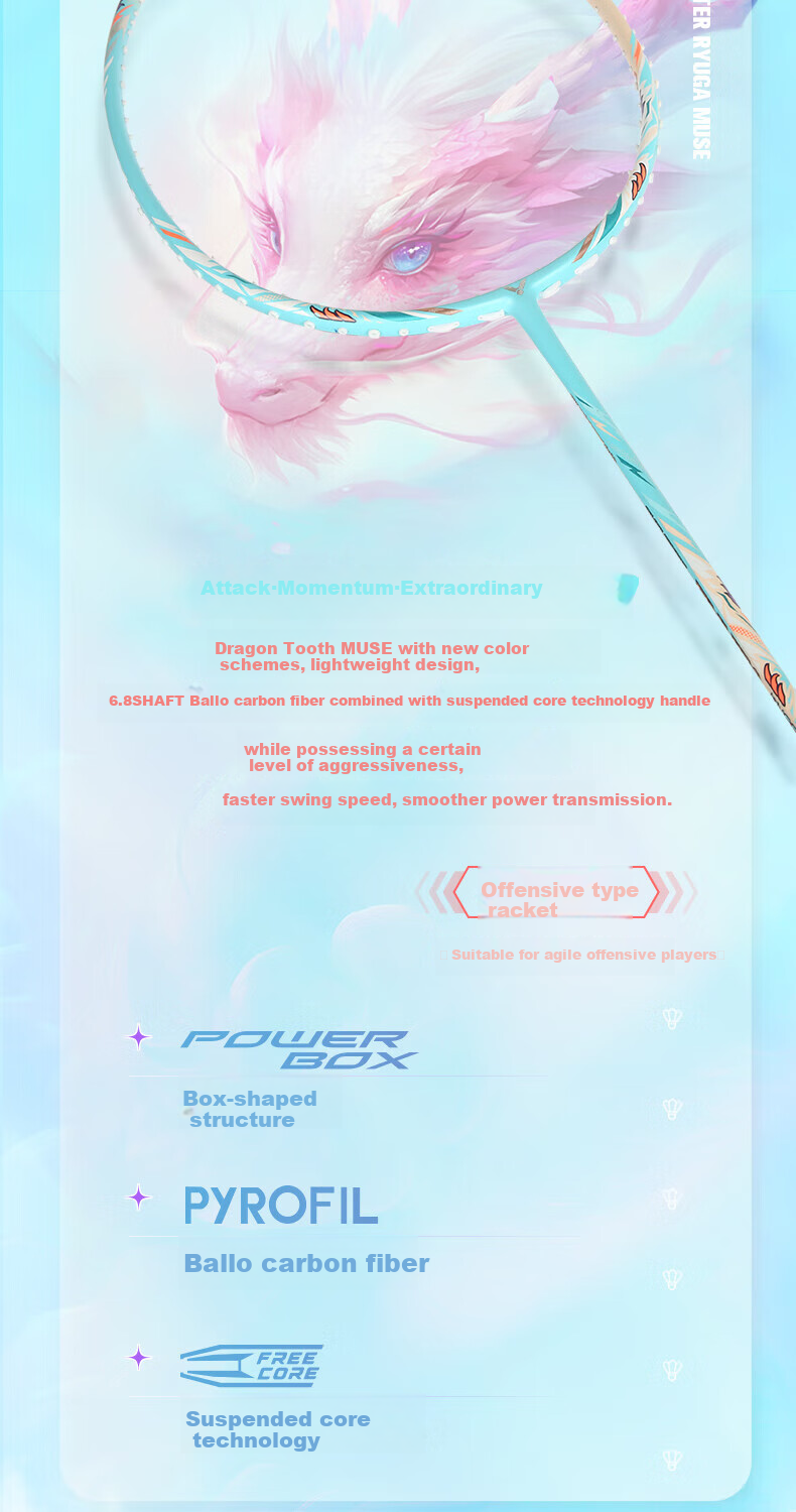 VICTOR DX-12 Salmon Red 4U Alloy Carbon Fiber Badminton Racket Zheng Siwei Edition Attack and Defense Single Racket 2