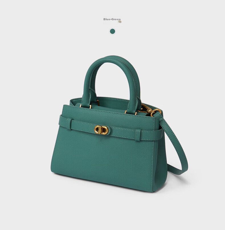CHARLES&KEITH Women's Handbag with Metal Buckle Strap, Tote Bag, Shoulder Bag, Kelly Bag, Birthday Gift CK2-50160102 8