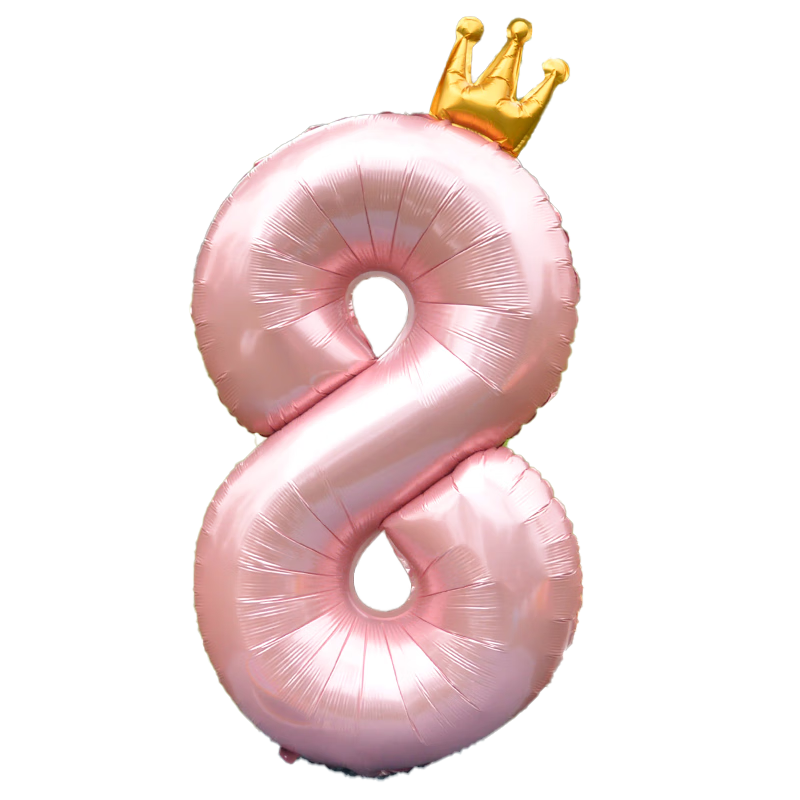 Duomeiyi Birthday Scene Decoration, Girl's Children's Birthday Number Balloons, 8-Year Atmosphere Props, Party Decorations, Pink