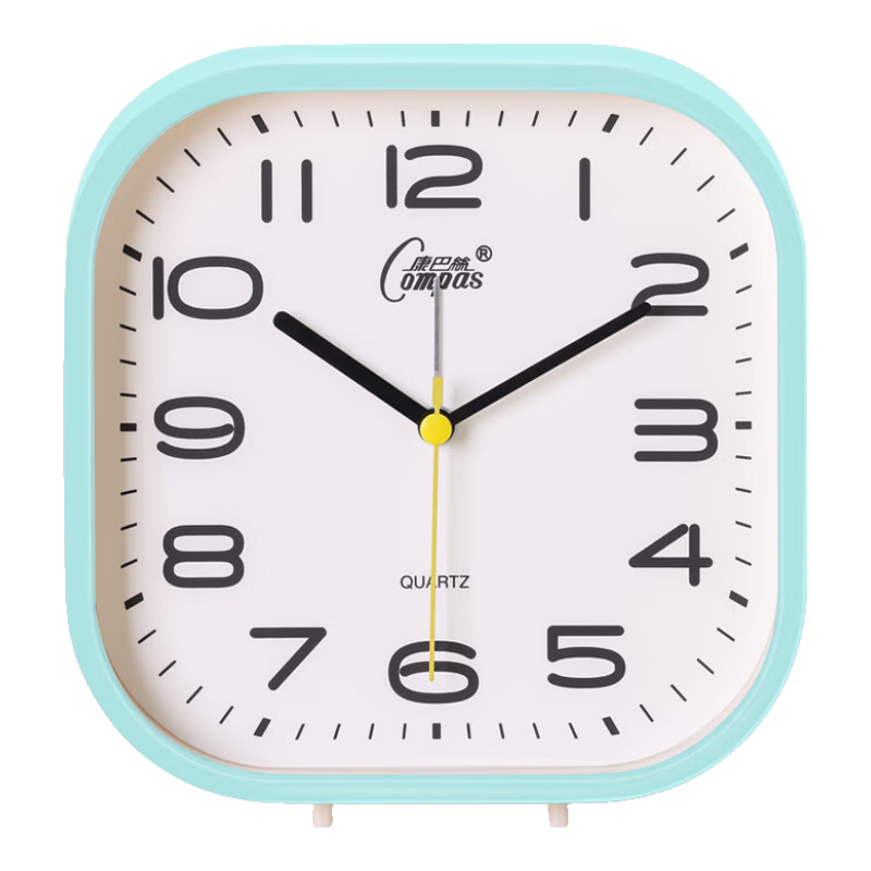 Compas Desktop Alarm Clock for Children And Students, Simple Bedroom Bedside Clock, Essential for Back-To Season, 2361 Blue, School Opening Seaso