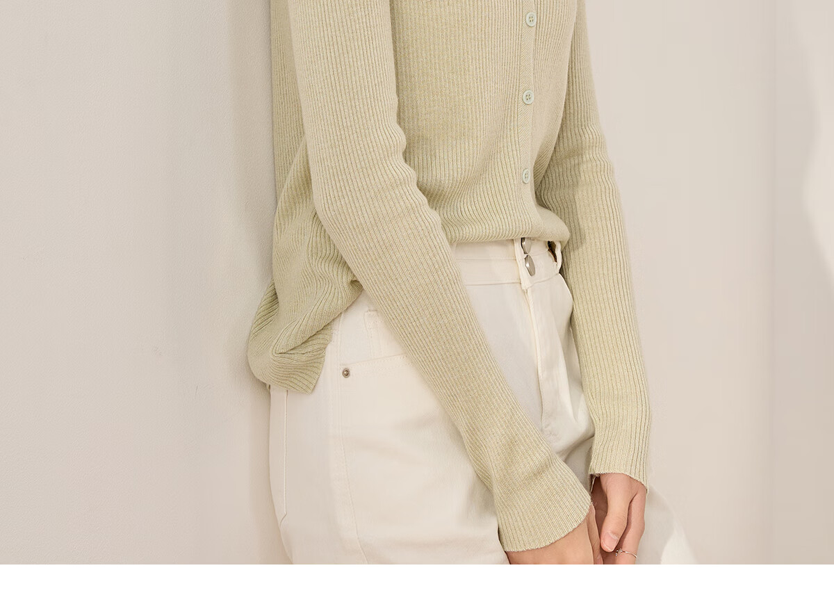 Chushen Women's Basic Versatile Solid Color Lightweight Knit Cardigan Sweater for Layering Or Outer Wear S13QZ1235 21