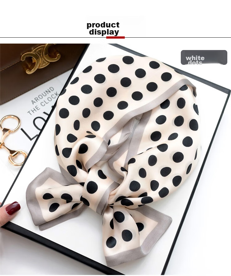 GLO-STORY Silk Scarf for Women, Mulberry Silk Versatile Double-Layer Fine Silk Narrow Small Scarf Long Flowing Ribbon Qixi Gift Box Set 11