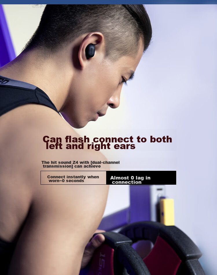 IGene [Long Battery Life, Noise-Cancelling Earbuds] 6.0 Bluetooth Headphones, Wireless In-Ear, High-Definition Sound Quality, Microphone for Calls, Music, Gaming, Low Latency, Invisible Cool Dog, NetEase Cloud Mobile Phone 13
