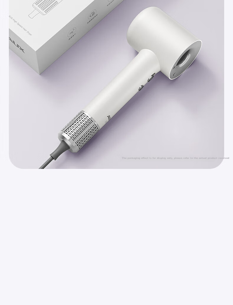AUX Hair Dryer for Home Use, High-Speed Negative Ion Hair Protection, Quick-Drying, Powerful Airflow, Hair Dryer for Men And Women, High-Power Non-Damaging Hair, Hollow Bladeless Electric Hair Dryer, Girlfriend Gift 18