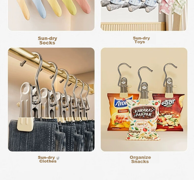 Siwangongli Pants Clip, Hanger, Non-Slip, Household Wardrobe Storage, Drying Hanger, Special Hook for Hanging Pants, Skirt Clip, Clothes Hanger 10