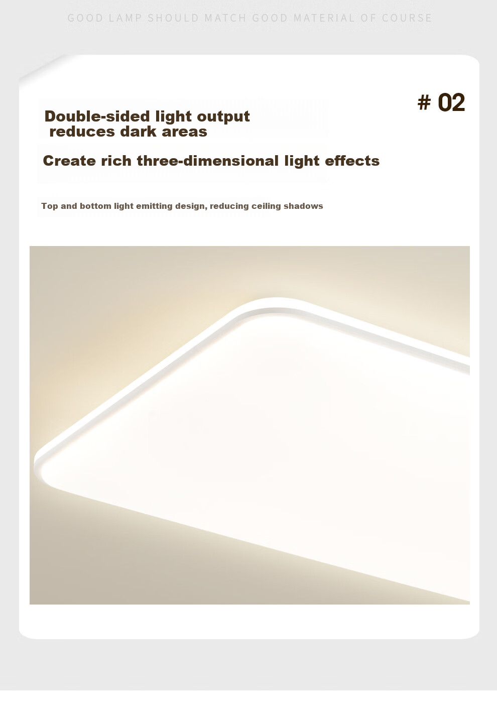 NVC Full Spectrum Eye Protection Ceiling Light, Simple Bedroom Lamp, Smart LED Lighting Fixture, Guangyu Y 9