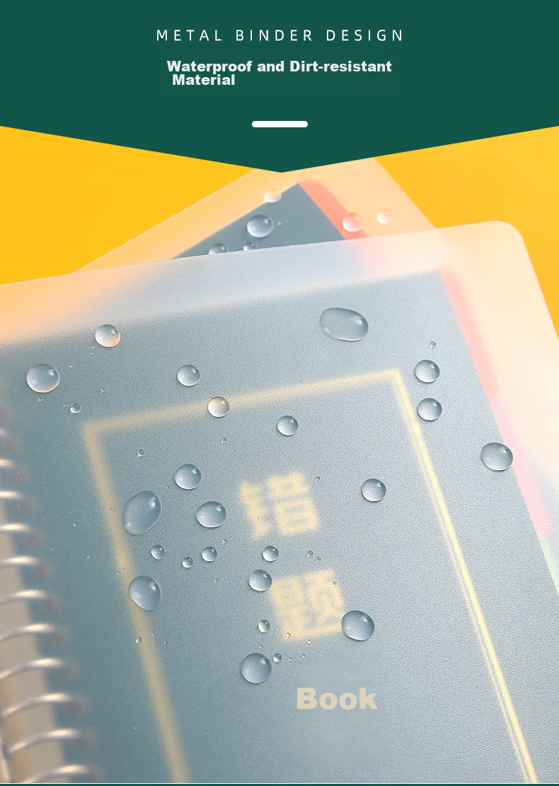 Faramon A5 Error Correction Notebook for Middle School And High School, Removable Pages, Thickened, for Postgraduate Entrance Exam And College Students' English Correction, Elementary School Students' Error Correction Book, 6 Inner Pages * 1 Outer Cover * 10 Sheets Index Pages 5