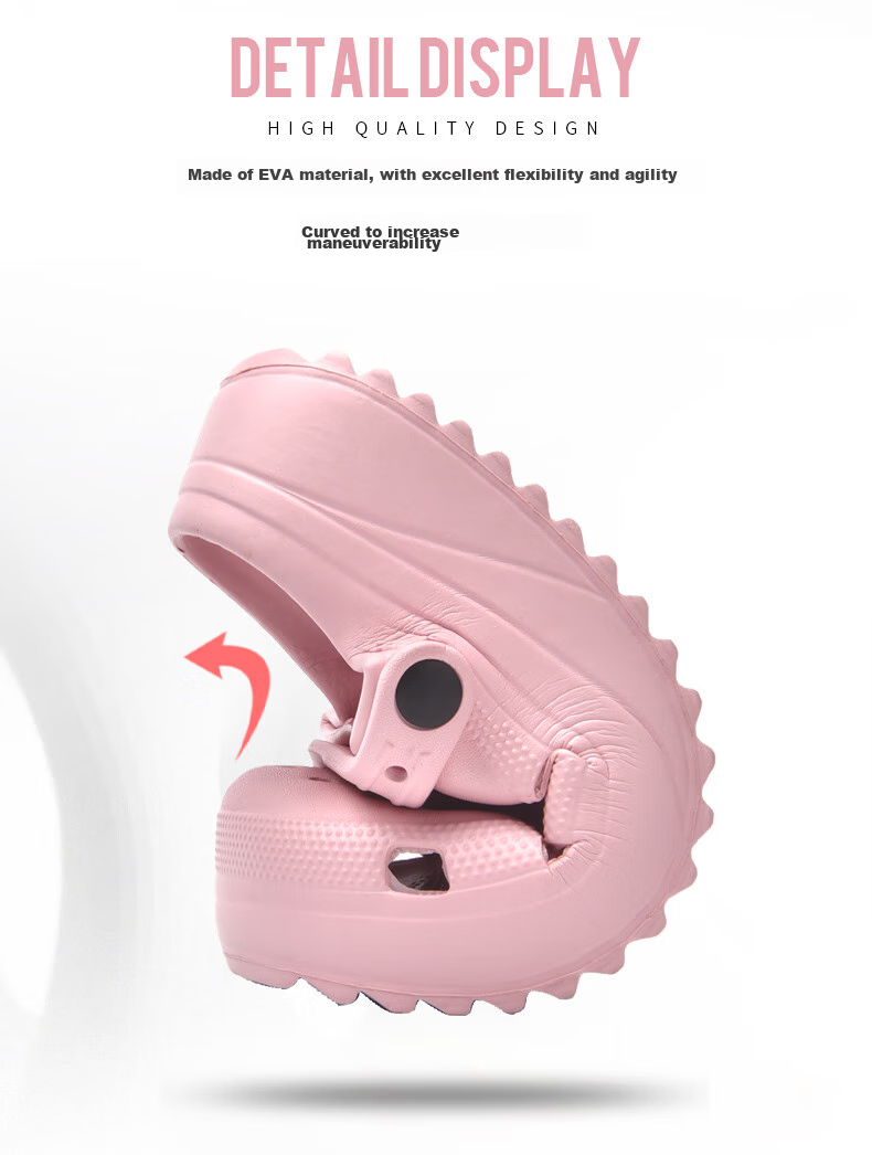 CARTELO Women's Perforated Sandals, Summer Casual Beach Shoes, Soft-Soled Slippers for Women, 0808 Pink, Size 35-36 7