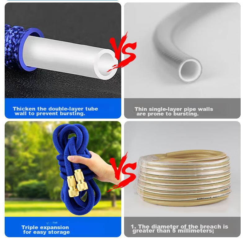 Yueye Car Wash Water Gun Hose, High-Pressure Water Gun Hose, Household Car Water Gun Extendable Hose, Cleaning Tool, 37 Meters 4