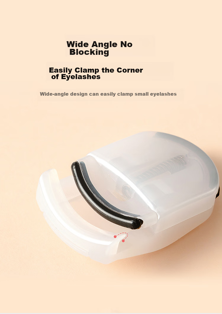 Meifuyu Portable Mini Eyelash Curler, Wide-Angle Long-Lasting Shaping Tool for Local Sunflower Lashes MF8781 12