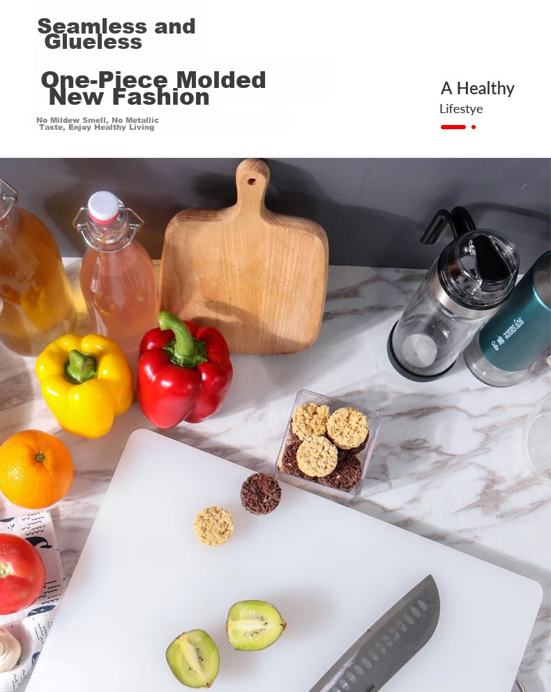 Baijie Food Grade Cutting Board PE Plastic Chopping Board Double-Sided Antibacterial Extra Large 54*35*2CM 10