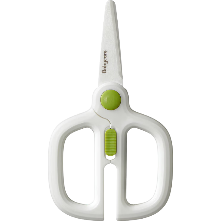 Babycare Ceramic Baby Food Scissors Portable Takeaway Infant Food Cutter Children's Supplementary Food Knife Tool, Zha Te Gree