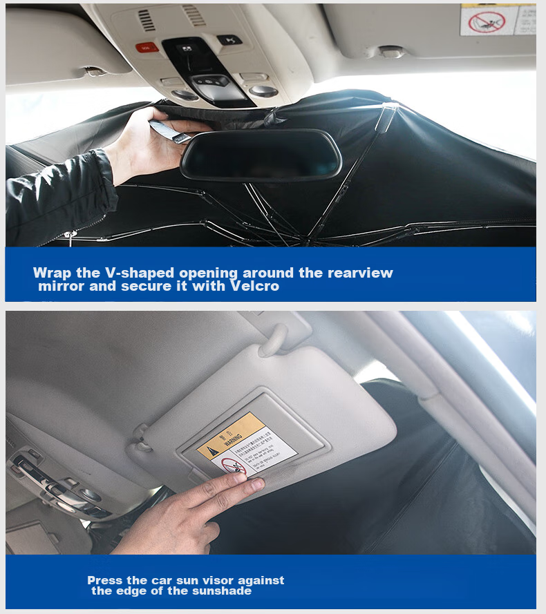 MICHELIN Car Sunshade, Front Windshield Sun Visor, UV Protection, Heat Insulation, Universal Fit for Li Auto I9 10