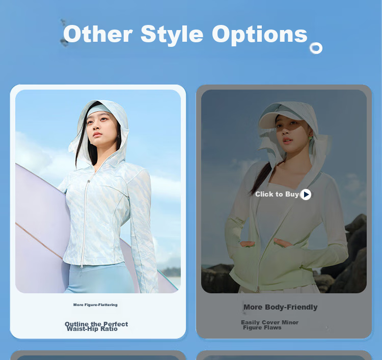 BOSIDENG National Standard Sun Protection Clothing for Women, Extra Long Style, Cool And Breathable, Full Body UV Protection, Slim Fit, Heightening Effect, Travel Jacket 31