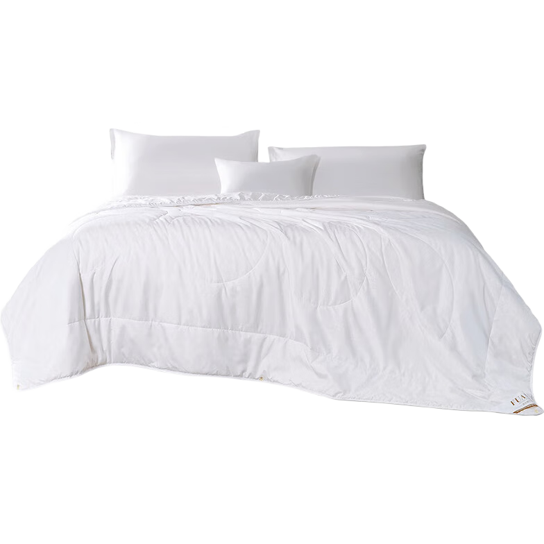 FUANNA Summer Cooling Quilt, 30% Soybean Fiber Comforter, Double-Sized Antibacterial Air Conditioning Quilt, Thin Summer Blanket, 3.5 Jin (1.75 Kg), 230x229cm