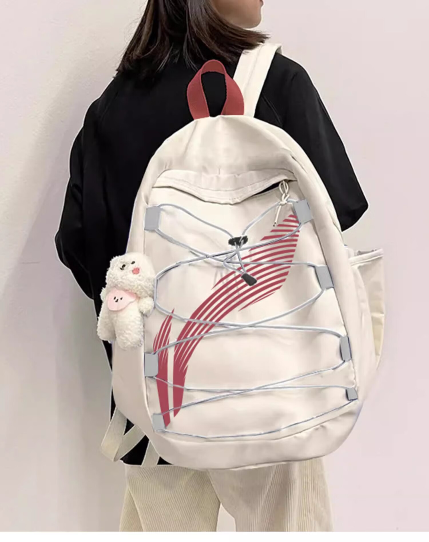 Li-Ning Backpack, Large Capacity School Bag for Men, Middle School High School College Students, Basketball Travel Outdoor Sports Backpack for Wome 9