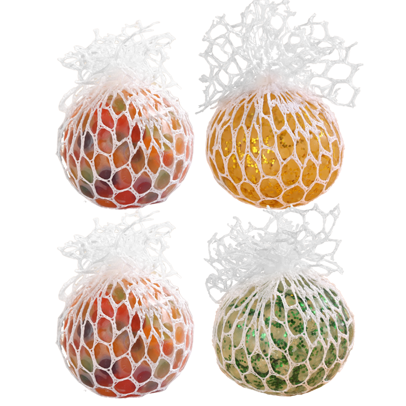 Bailishuang Squeeze Ball, Grape Color, 4-Pack, Stress Relief Toy, Squeeze Ball, Educational Toy, Birthday Gift