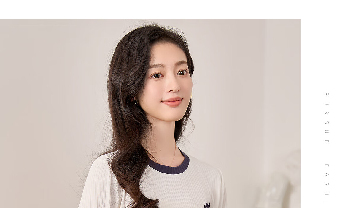 Chushen Spring And Autumn Long-Sleeve T-Shirt for Women, Simple And Fashionable Contrasting Color Round Neck Base Shirt Top S13KT2425 14