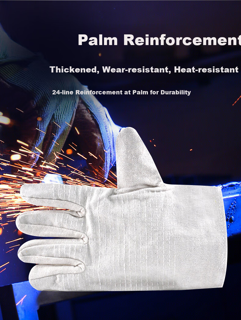 Ams Cotton Work Gloves with Anti-Slip Thickened Durable Cotton Yarn for Car Repair, Agriculture, Construction, Labor, Bricklaying, Warehouse Work, White Unisex 900G [Authentic Product] 12 Pairs 18