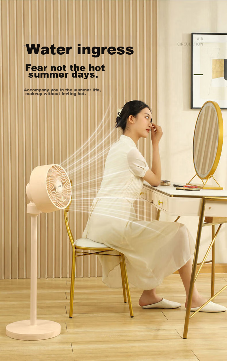Xiyou Air Circulation Fan High Airflow Oscillating Remote Control Electric Fan Home Desktop Powerful Floor Standing Ventilation Fan Ultra Quiet Bedroom Dormitory Energy-Saving Cooling Small Fan 20