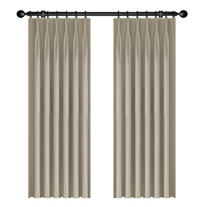 JUEMING Blackout Curtains for Living Room And Bedroom, 41 Shuoye Milk Color Hook Style, 2.7m Wide * 2.4m High, 1 Panel