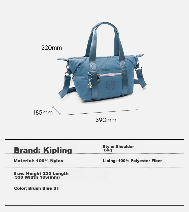 Kipling Commuter Large Capacity Crossbody Bag, Water-Resistant REY Luxury Selection ART MINI, Black Leather, Birthday Gift 2