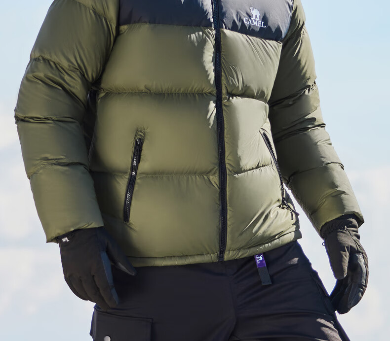 CAMEL Volcano Down Jacket 1.0 Men's Thickened Duck Down Cold-Resistant Puffer Coat Trendy Winter Jacket M13CR07089H 4