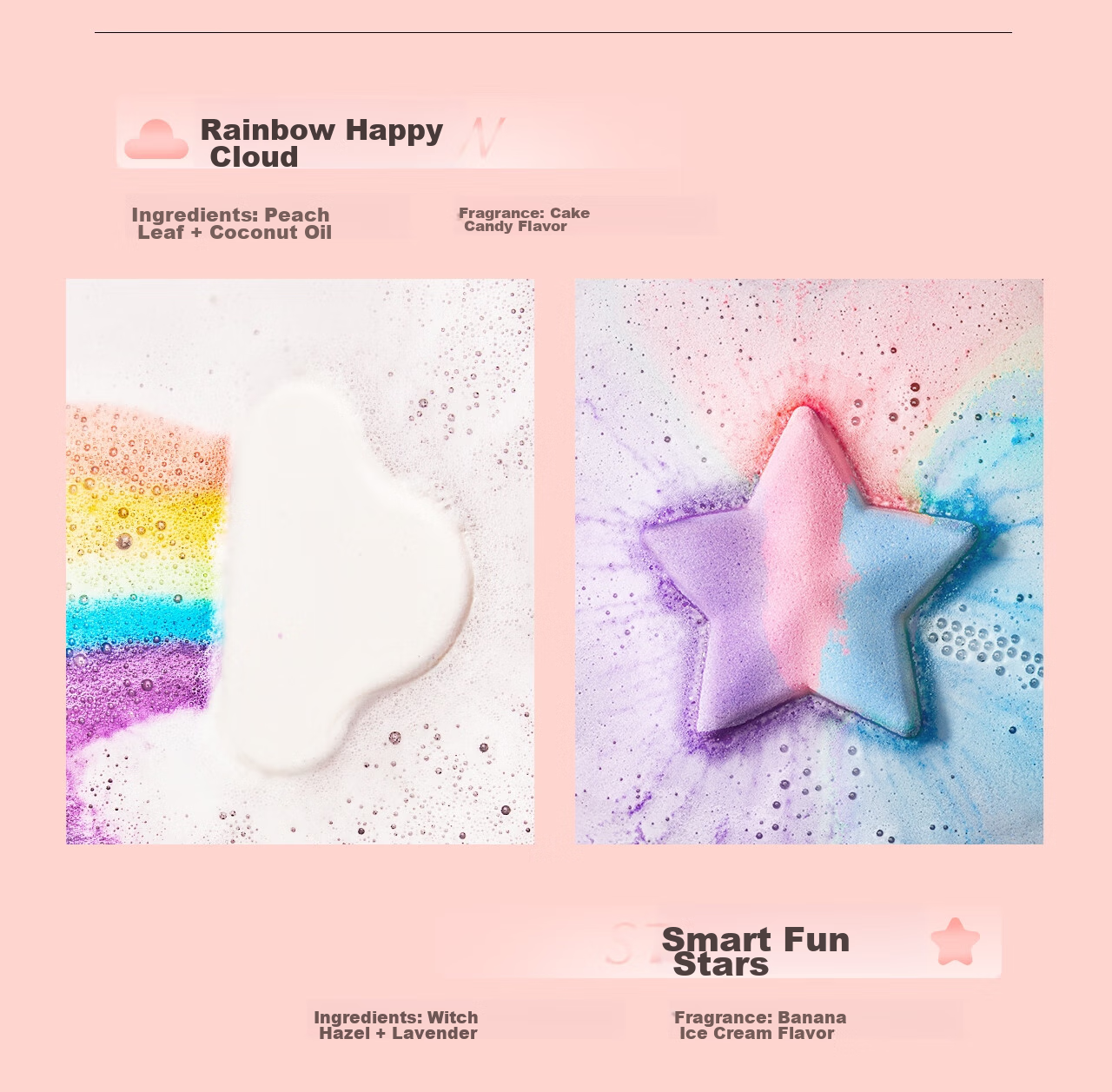 Bodcrme Cute Bath Bombs 5 Pieces 315g (Children's Bath Balls, Baby Bath Bombs, Bubble Bath Balls, Shower Balls) 12