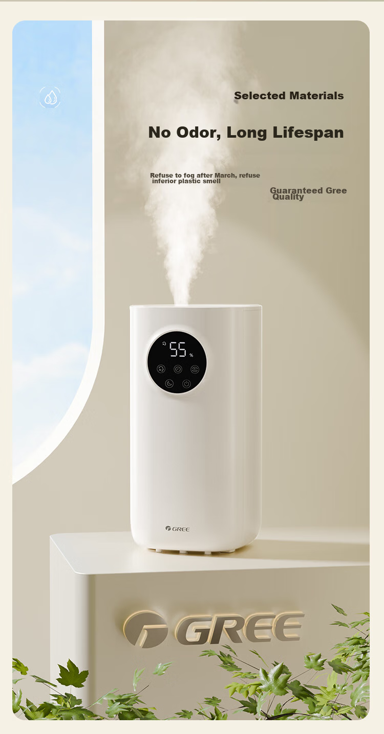 GREE Humidifier for Home Bedroom, Baby And Pregnant Women Bedside, Quiet Antibacterial Air Humidifier, Desktop Or Floor-Standing Office Large Capacity Aromatherapy Mist Generator with Heating Function (62aPro) 20