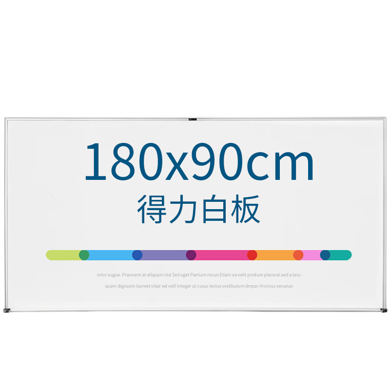Deli Premium Series 90*180cm Easy-To Magnetic Office Conference Hanging Whiteboard for Home, Children's Teaching Writing Board Blackboard with Eraser, Marker, Magnetic Pins 7847