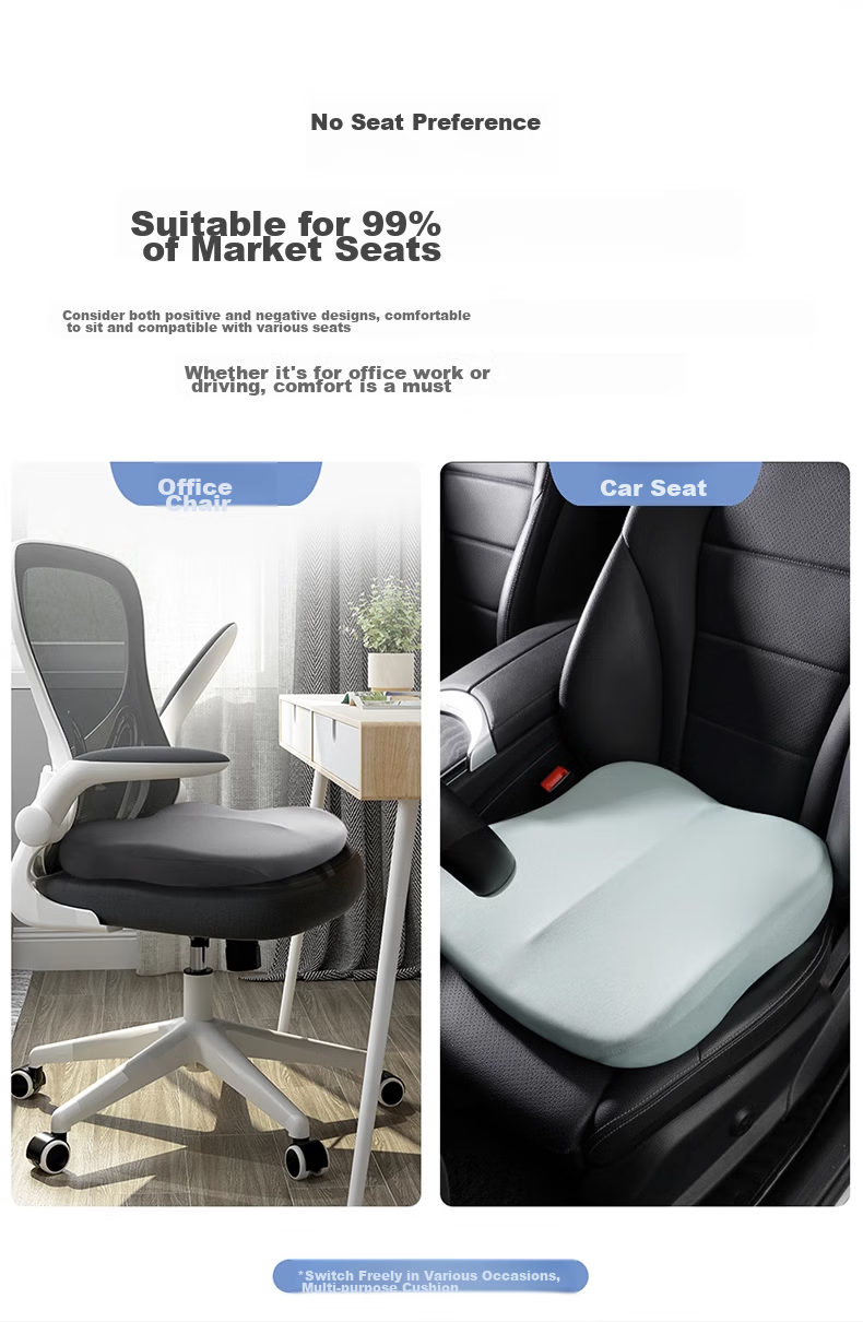Huashi Car Seat Cushion Height Increase Pad for Driving Lessons, Driver's License, Universal for Women And Men, Thickened And Heightened Seat Cushion for Short People, Main Driver's Seat 6
