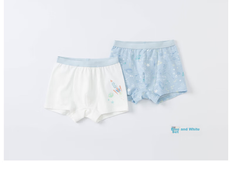 DAVE & BELLA , [Two-Pack], Boys' Elastic Boxer Briefs, 2024 Children's Boxer Shorts, Baby Underwear 20