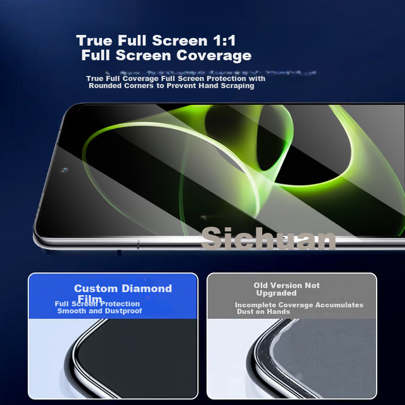 ESCASE Honor X40GT Tempered Glass Screen Protector, Transparent Full Coverage Ultra-Thin Shatterproof Fingerprint-Resistant Glass Phone Protective Film, Clear