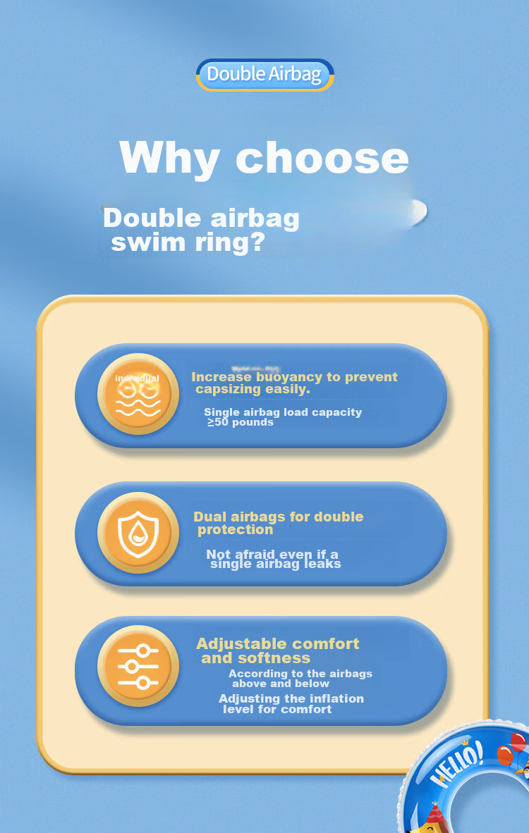Swimbobo Children's Swim Ring, Kids' Armpit Float Ring for Ages 6 And Above, Boys And Girls Swim Ring K5101M Size 4