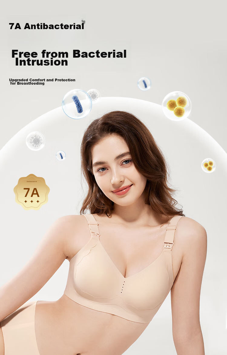 JOYNCLEON Nursing Bra for Pregnant Women, Breathable Maternity Bra for Postpartum Breastfeeding, Push-Up And Anti-Sagging jwx122660 2
