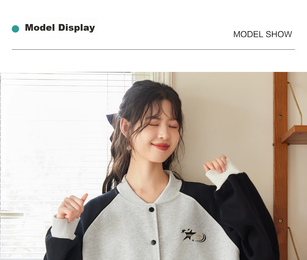 Halo Queen Women's Sweatshirt Jacket, Spring And Autumn Letter Baseball Shirt, Fashionable Casual Sports Top, New Product H143U2001 63