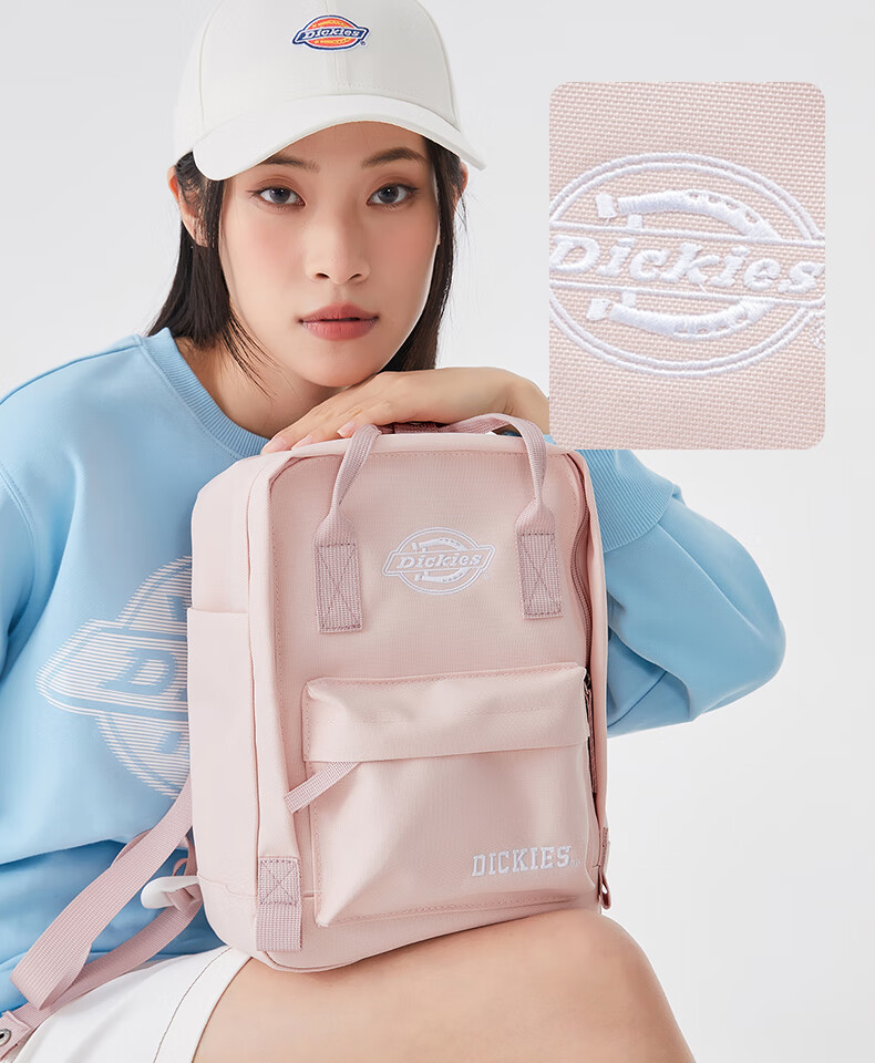 Dickies Backpack for Women, Cute Mini Backpack for Children, Lightweight Casual Sports Bag for Middle School Students, Storage Travel Bag 8