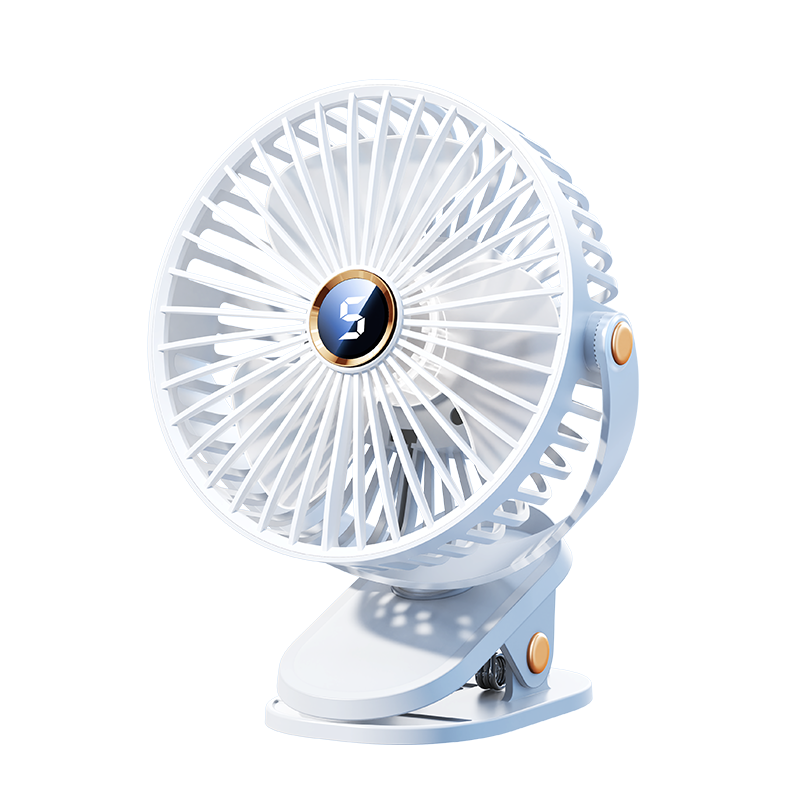 Kumeng Mini Desk Fan, Small Cooling Air Conditioner, Quiet Fan, USB Rechargeable Clip Fan, Wall-Mounted, for Dormitory, Bedside, Desktop, Bedroom And Office Use