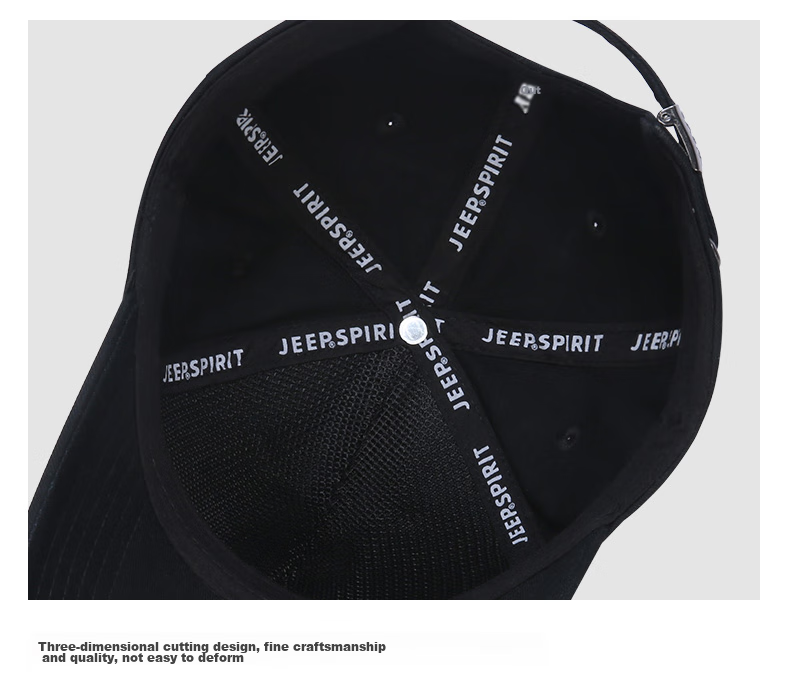 JEEP Men's All-Season Baseball Cap, Fashionable Embroidered Visor Hat for Men And Women, Versatile Cap A0384 17