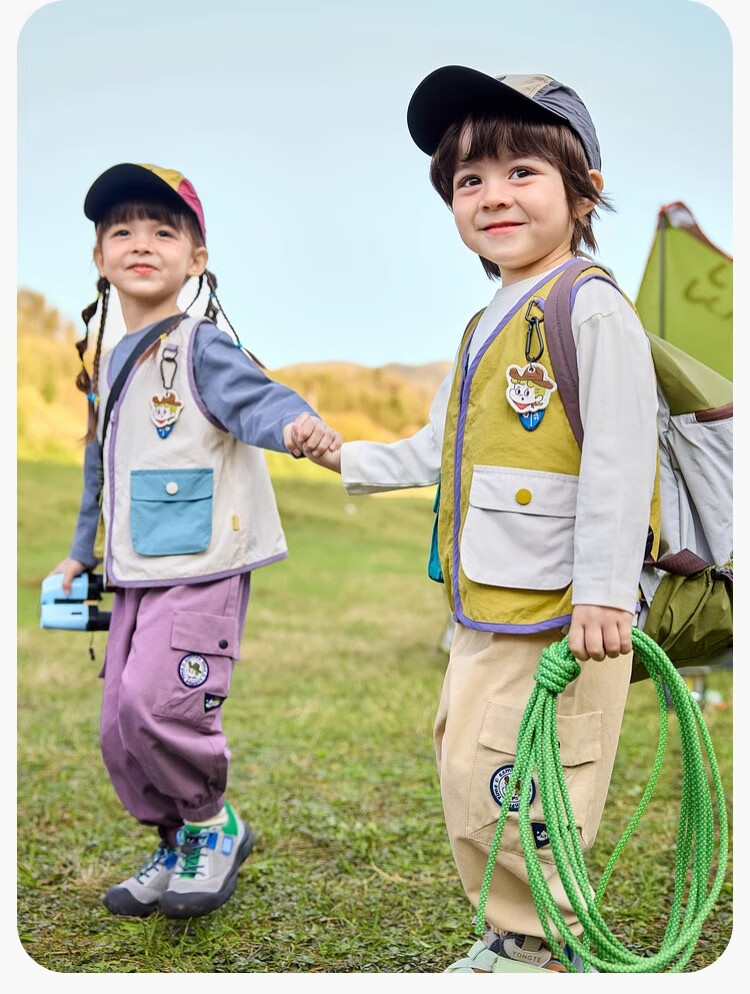 Dudujia Baby Vest Spring Style Trendy Boys' Waistcoat, Spring Fashion Children's Sleeveless Jacket, Stylish Girls' Clothing, Beige, Size 120 17