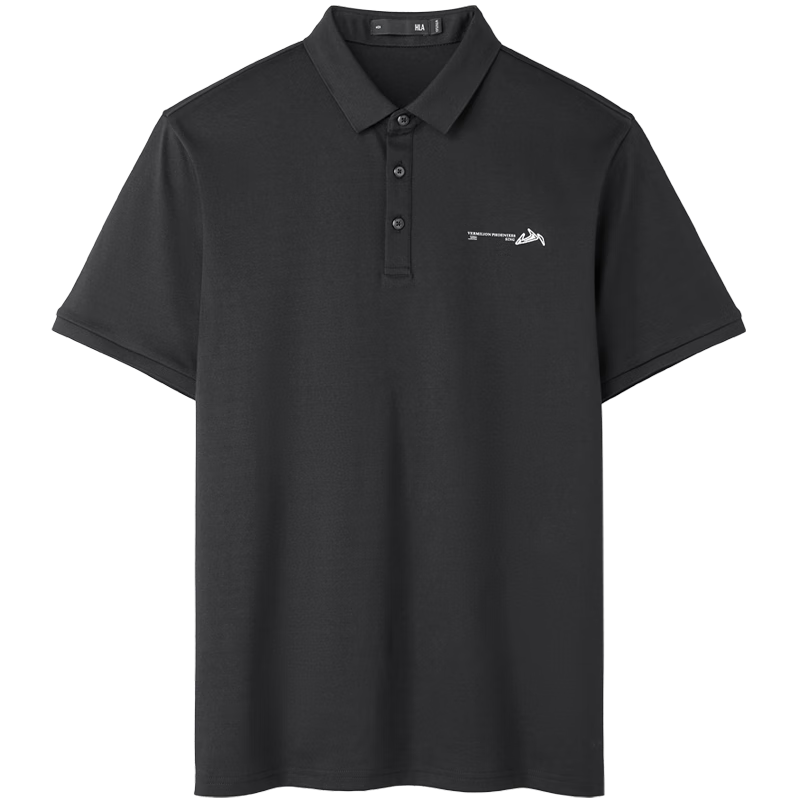 HLA Short-Sleeve Shirt for Men, Shan Bu Zai Gao Series, Cool-Feeling Short-Sleeve Shirt for Men in Summer