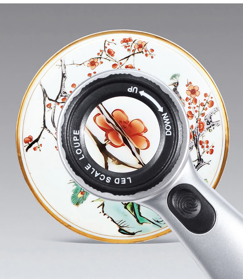 StarMICRO Magnifying Glass with LED Light, Purple Light, Scale, High Magnification, High Definition for Evaluating Liquor, Maotai, Antiques, Calligraphy, Paintings, Jade, Silver Coins, Banknotes And Stamps Appraisal 12