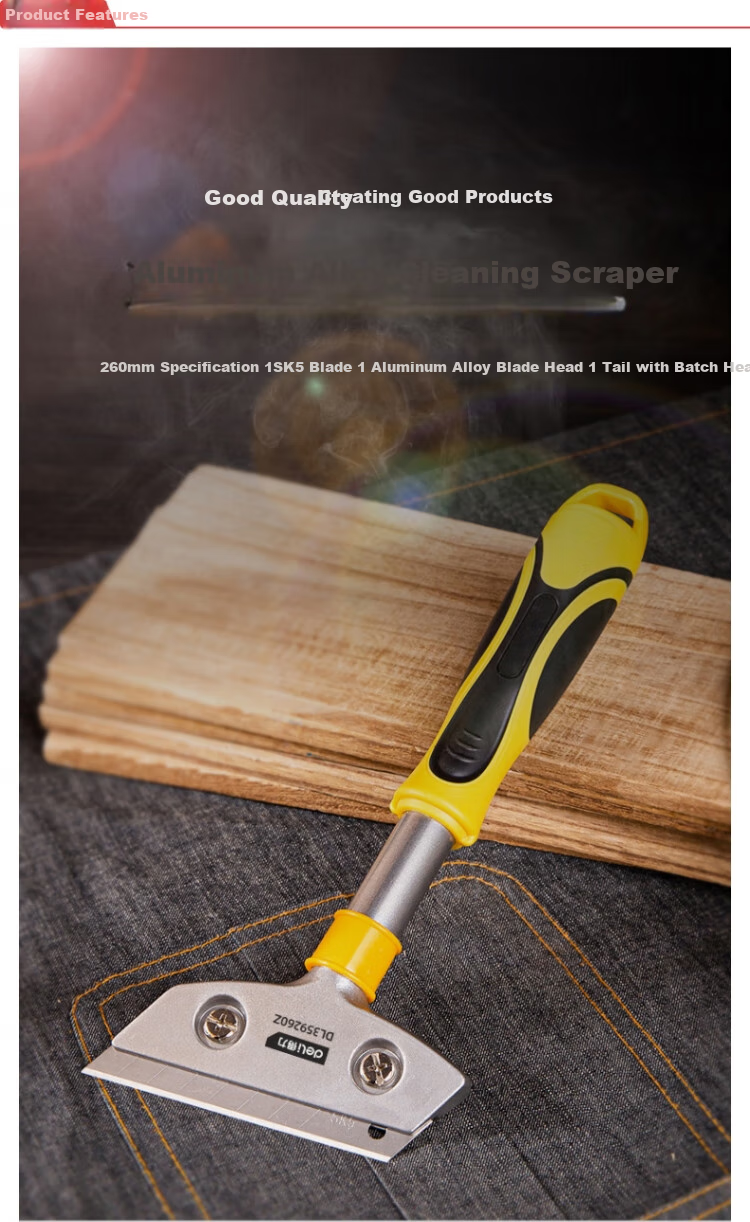 DELIGONGJU Heavy-Duty Aluminum Alloy Cleaning Scraper (With Screwdriver), 260mm, DL359260Z 2