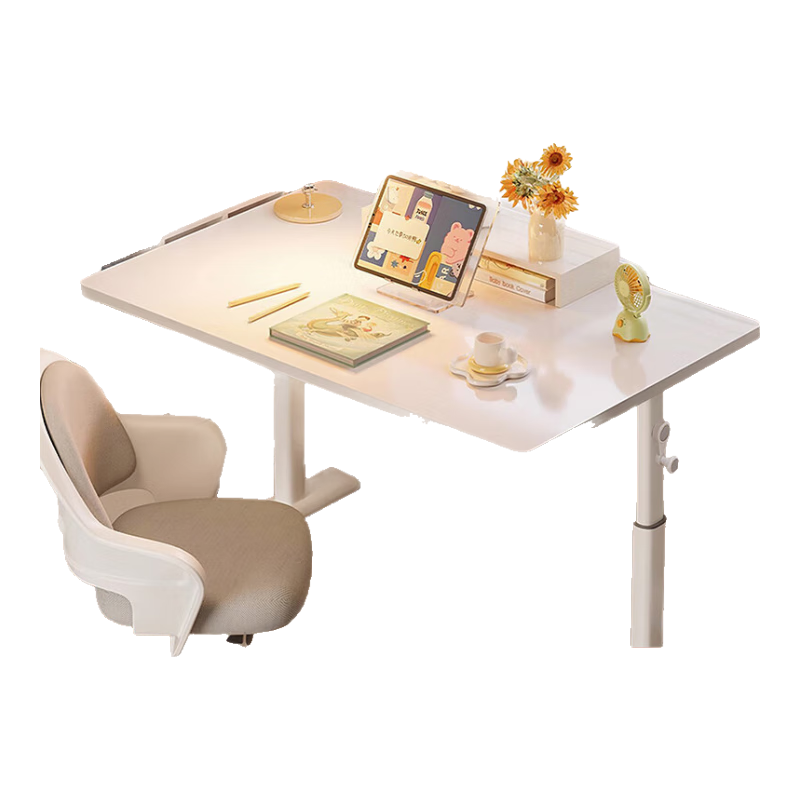 Quanpinwu Adjustable Height Desk, Study Table, Computer Desk, Home Standing Workstation, Manual Height Adjustable Desk