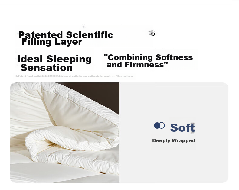 Anmino Anti-Mite Antibacterial Mattress Pad, Soft Mat for Home Use, Anti-Mite Tatami Mat 7
