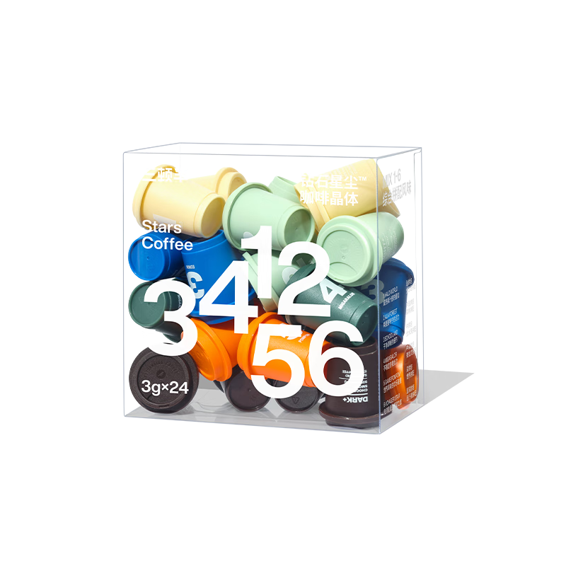 三顿半数字星球7.0钻石星尘™精品咖啡速溶纯黑咖啡粉24颗*3g
