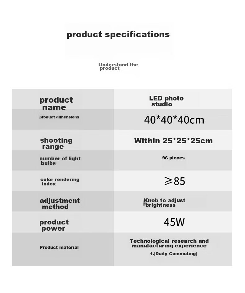 Hakutatz 80cm LED Mini Photography Studio, Live Streaming Fill Light Kit, Large Product Photography Light Box, Softbox, Simple Portable Photography Equipment And Props 22