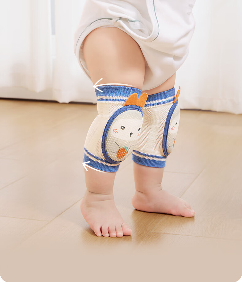 Betis Baby Knee Pads Thin Breathable Crawling Walking Anti-Fall Knee Protectors for Children Penguin + Falon 3